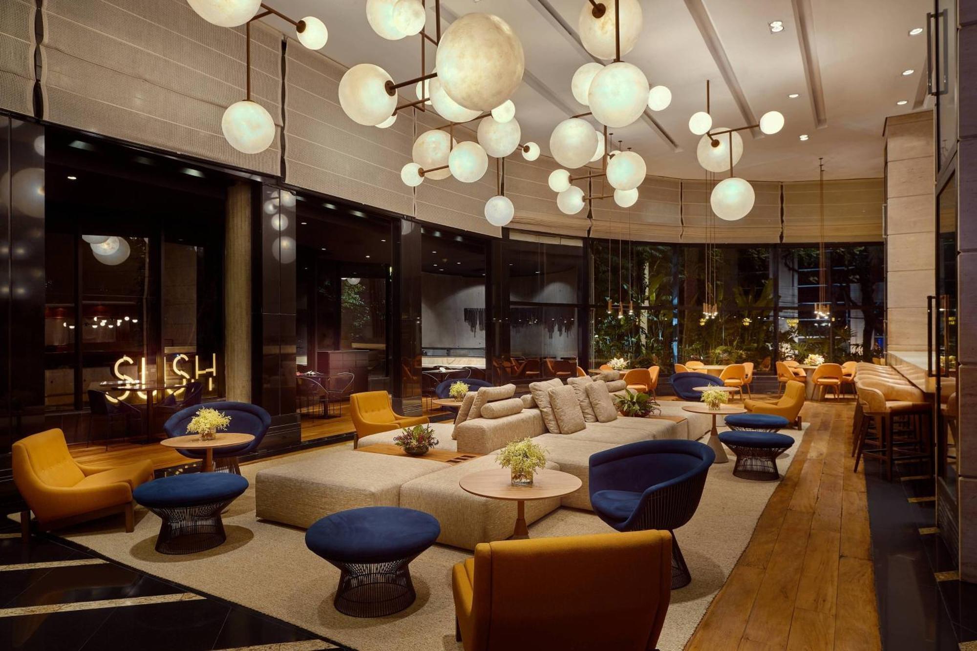 Renaissance Sao Paulo Hotel Luaran gambar The lounge at the hotel